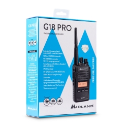 Midland G18 PRO  IP67 - Profesjonalna Krótkofalówka PMR446 Mhz